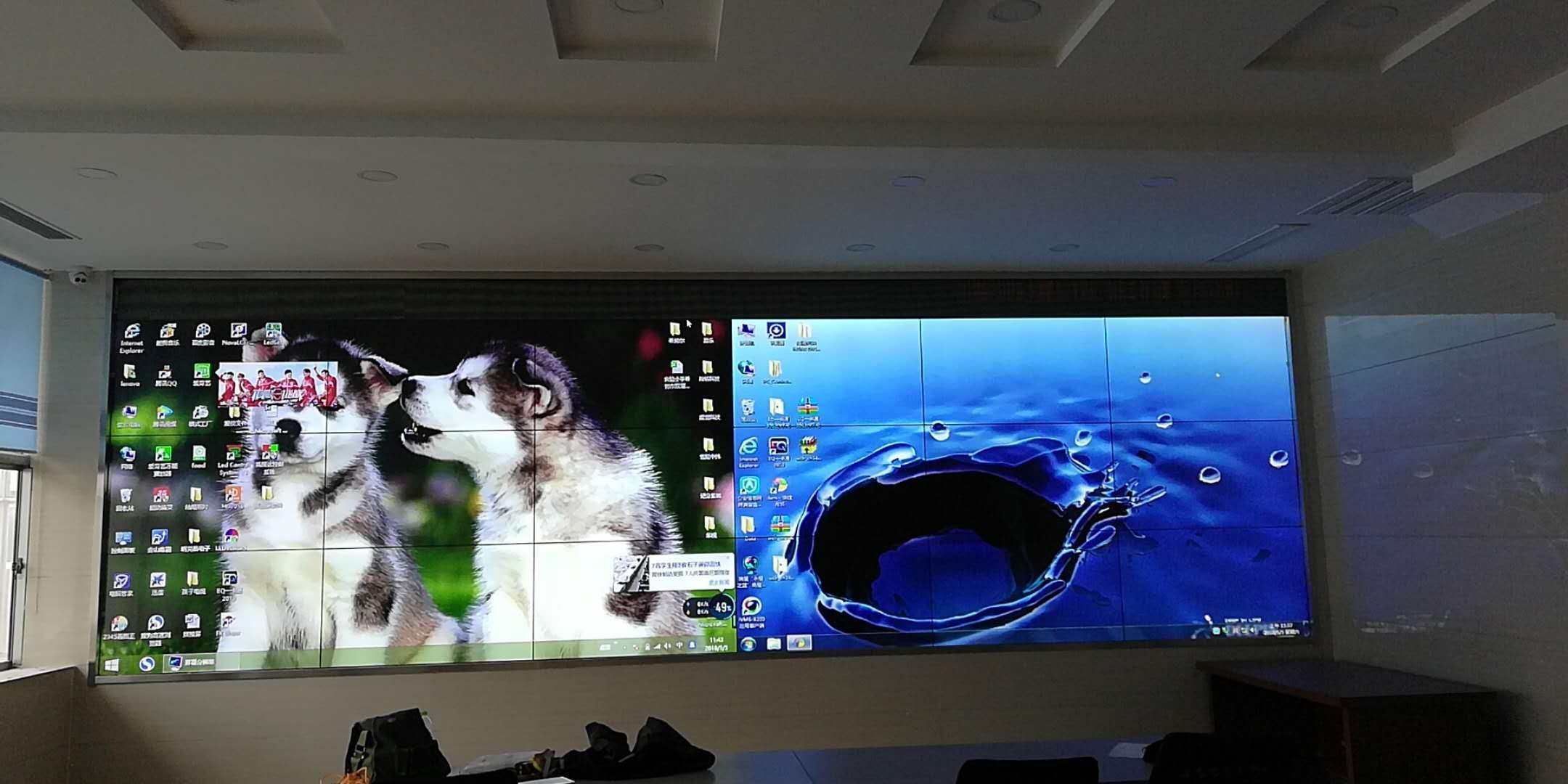 拼接屏再完工一塊，效果沒(méi)的說(shuō)